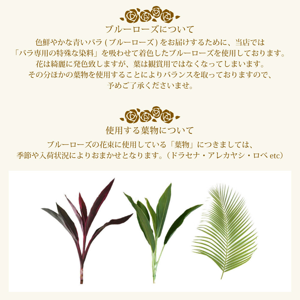 青バラ60本の花束