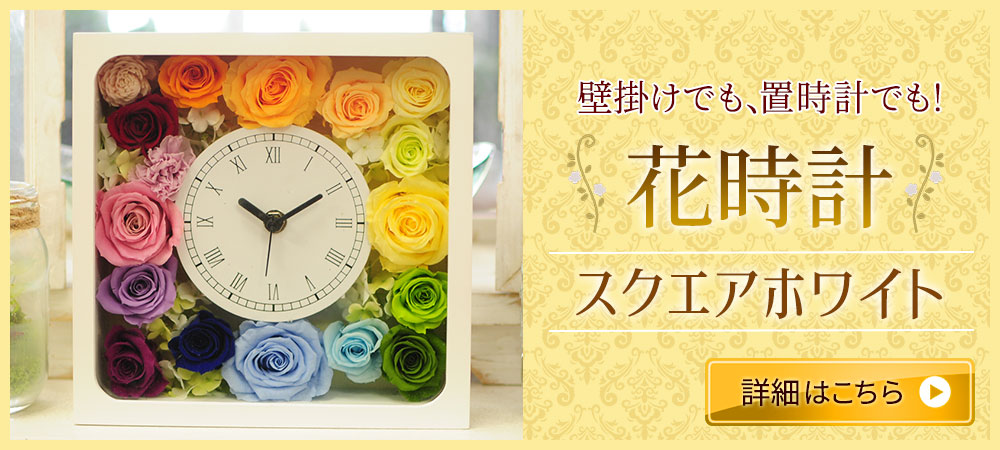 花時計スクエアホワイト