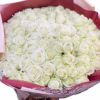 白いバラ(薔薇・ばら)100本の花束/誕生日プレゼント/フラワーギフト