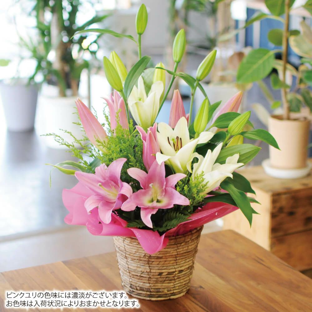 大輪百合のアレンジメント