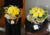 そのまま飾れる不思議なブーケ 黄色バラ/イエローローズ 12本のブーケ