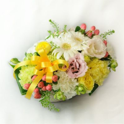 ペット お悔やみ花 お供え花 虹のはし Mサイズ | 花工房