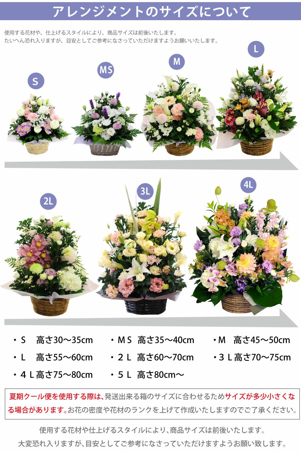 デザイナーズお供えアレンジメント ３Lサイズ