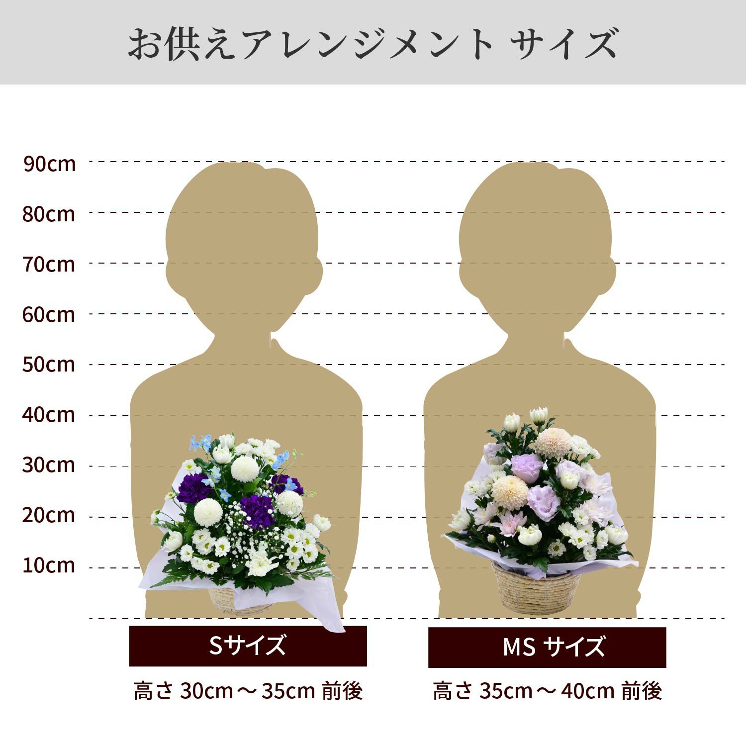 デザイナーズお供えアレンジメント ３Lサイズ